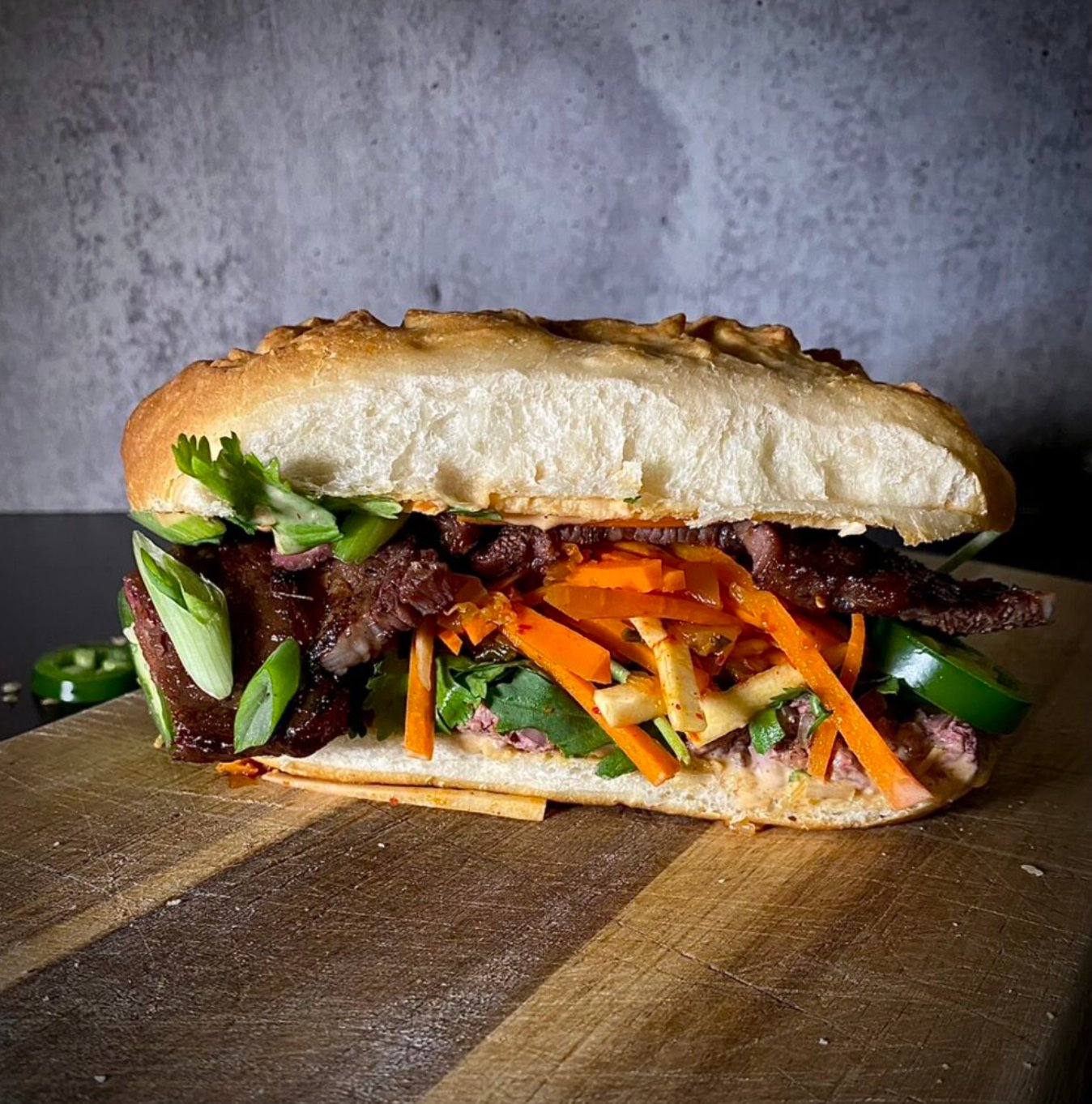 Lemongrass Beef Banh Mi